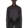 Chaqueta de vuelo acolchada Concordians FW25 de Rick Owens en nailon ligero negro RU02E1727NPT1-09