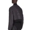 Chaqueta de vuelo acolchada Concordians FW25 de Rick Owens en nailon ligero negro RU02E1727NPT1-09