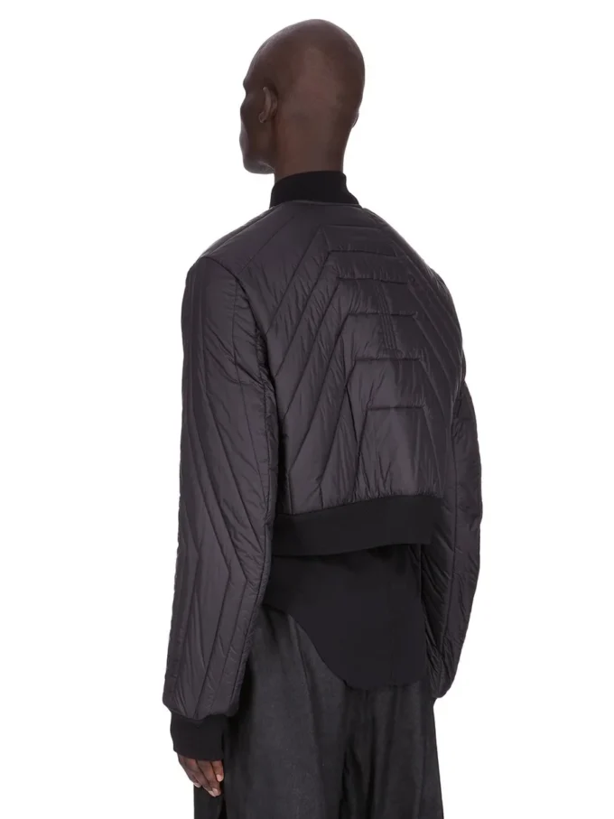 Chaqueta de vuelo acolchada Concordians FW25 de Rick Owens en nailon ligero negro RU02E1727NPT1-09