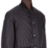 Chaqueta de vuelo acolchada Concordians FW25 de Rick Owens en nailon ligero negro RU02E1727NPT1-09