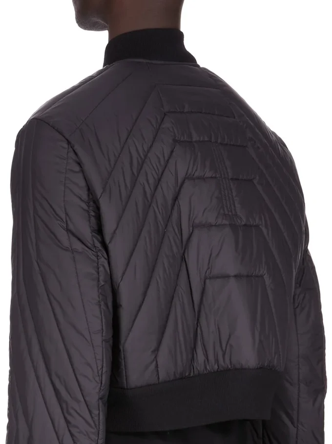 Chaqueta de vuelo acolchada Concordians FW25 de Rick Owens en nailon ligero negro RU02E1727NPT1-09