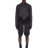 Chaqueta de vuelo acolchada Concordians FW25 de Rick Owens en nailon ligero negro RU02E1727NPT1-09