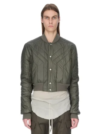 CHAQUETA DE VUELO ACOLCHADA CONCORDIANS FW25 DE RICK OWENS EN NYLON LIGERO BOSCO. RU02E1727NPT1-25