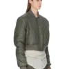 CHAQUETA DE VUELO ACOLCHADA CONCORDIANS FW25 DE RICK OWENS EN NYLON LIGERO BOSCO. RU02E1727NPT1-25