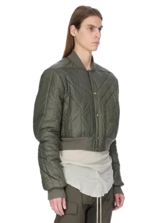 CHAQUETA DE VUELO ACOLCHADA CONCORDIANS FW25 DE RICK OWENS EN NYLON LIGERO BOSCO. RU02E1727NPT1-25
