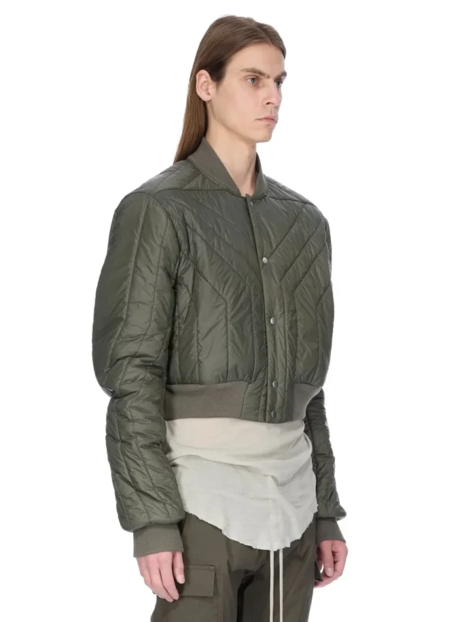 CHAQUETA DE VUELO ACOLCHADA CONCORDIANS FW25 DE RICK OWENS EN NYLON LIGERO BOSCO. RU02E1727NPT1-25