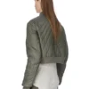CHAQUETA DE VUELO ACOLCHADA CONCORDIANS FW25 DE RICK OWENS EN NYLON LIGERO BOSCO. RU02E1727NPT1-25