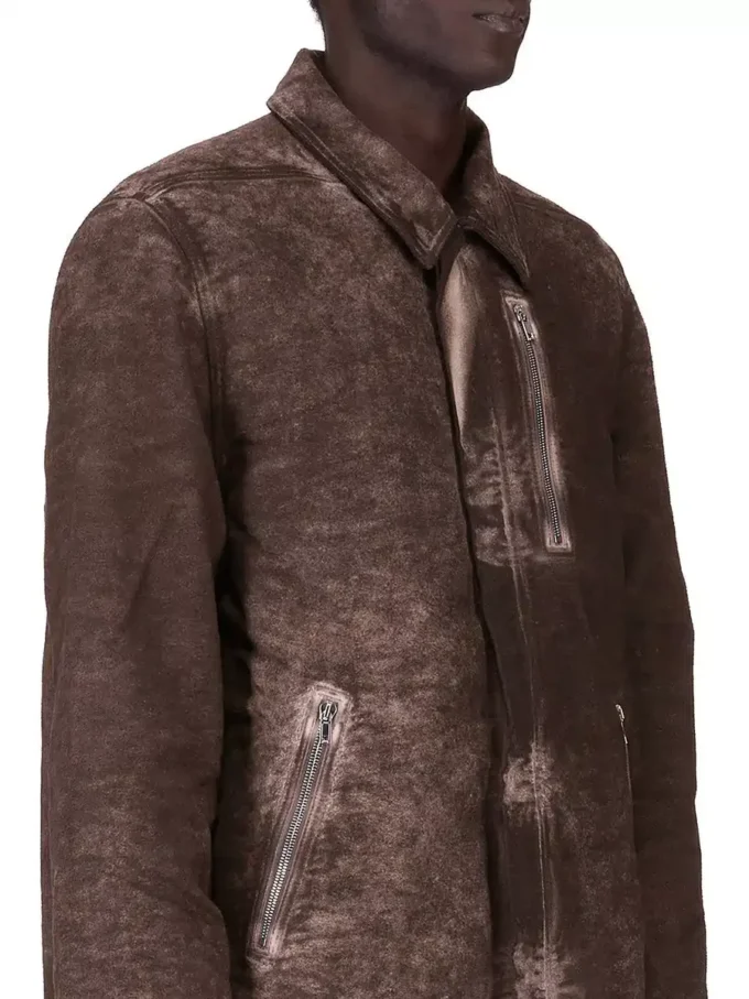 DRKSHDW FW25 CONCORDIANS CHAQUETA CON CREMALLERA OCULTA EN ALGODÓN CEPILLADO DRKDUST. DU02E7775BMO-78 DRKSHDW FW25 CONCORDIANS CHAQUETA CON CREMALLERA OCULTA EN ALGODÓN CEPILLADO DRKDUST. DU02E7775BMO-78