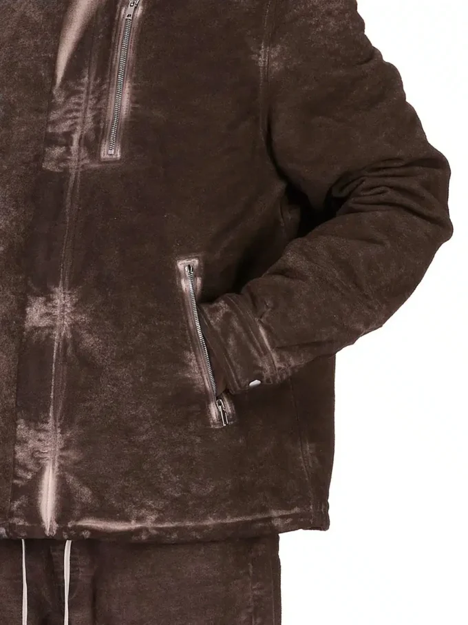 DRKSHDW FW25 CONCORDIANS CHAQUETA CON CREMALLERA OCULTA EN ALGODÓN CEPILLADO DRKDUST. DU02E7775BMO-78 DRKSHDW FW25 CONCORDIANS CHAQUETA CON CREMALLERA OCULTA EN ALGODÓN CEPILLADO DRKDUST. DU02E7775BMO-78