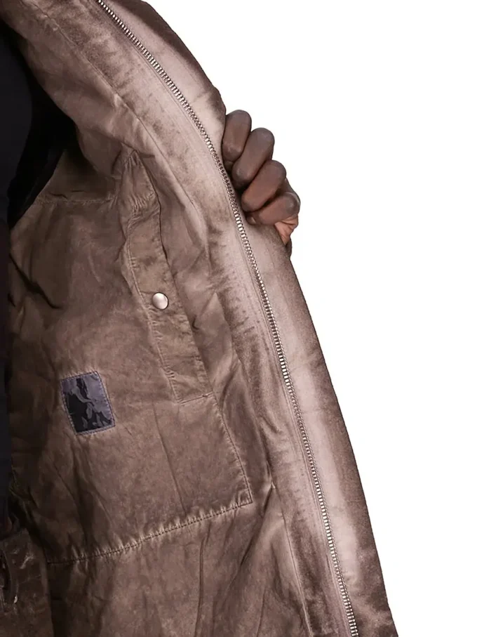 DRKSHDW FW25 CONCORDIANS CHAQUETA CON CREMALLERA OCULTA EN ALGODÓN CEPILLADO DRKDUST. DU02E7775BMO-78 DRKSHDW FW25 CONCORDIANS CHAQUETA CON CREMALLERA OCULTA EN ALGODÓN CEPILLADO DRKDUST. DU02E7775BMO-78