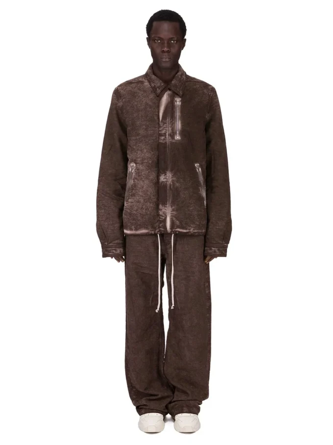 DRKSHDW FW25 CONCORDIANS CHAQUETA CON CREMALLERA OCULTA EN ALGODÓN CEPILLADO DRKDUST. DU02E7775BMO-78 DRKSHDW FW25 CONCORDIANS CHAQUETA CON CREMALLERA OCULTA EN ALGODÓN CEPILLADO DRKDUST. DU02E7775BMO-78