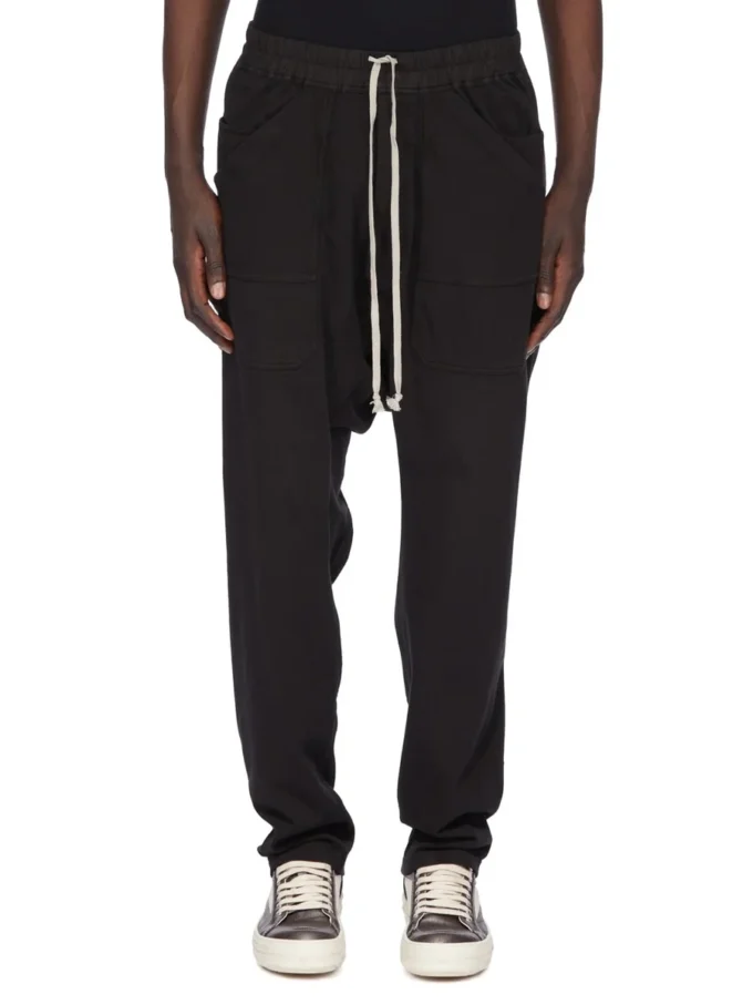 DRKSHDW FW25 CONCORDIANS CLASSIC CARGO CON CORDÓN EN JERSEY COMPACTO Y PESADO NEGRO DU02E7370RIG-09 DRKSHDW FW25 CONCORDIANS CLASSIC CARGO CON CORDÓN EN JERSEY COMPACTO Y PESADO NEGRO DU02E7370RIG-09