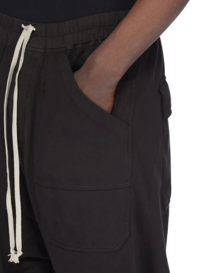 DRKSHDW FW25 CONCORDIANS CLASSIC CARGO CON CORDÓN EN JERSEY COMPACTO Y PESADO NEGRO DU02E7370RIG-09 DRKSHDW FW25 CONCORDIANS CLASSIC CARGO CON CORDÓN EN JERSEY COMPACTO Y PESADO NEGRO DU02E7370RIG-09