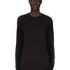 DRKSHDW FW25 CONCORDIANS LEVEL T EN JERSEY DE GASA DE ALGODÓN NEGRO DU02E7260BH-09 DRKSHDW FW25 CONCORDIANS LEVEL T EN JERSEY DE GASA DE ALGODÓN NEGRO DU02E7260BH-09