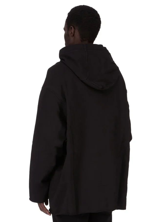 DRKSHDW FW25 CONCORDIANS PETER HOODIE NEGRO/PERLA SUDADERA GRUESA FURKA DU02E7280FEP1P-0908 DRKSHDW FW25 CONCORDIANS PETER HOODIE NEGRO/PERLA SUDADERA GRUESA FURKA DU02E7280FEP1P-0908