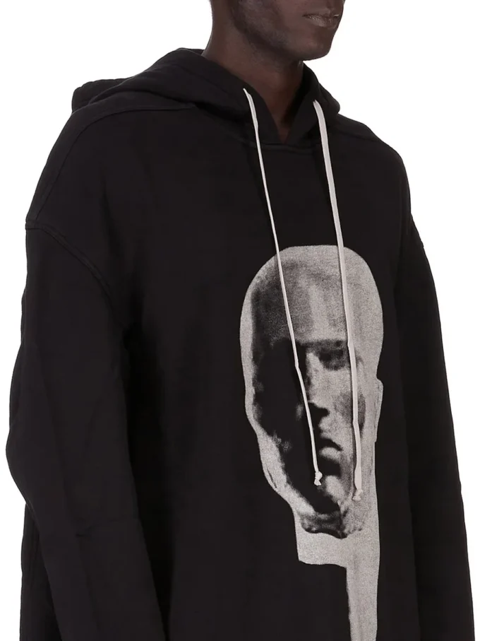 DRKSHDW FW25 CONCORDIANS PETER HOODIE NEGRO/PERLA SUDADERA GRUESA FURKA DU02E7280FEP1P-0908 DRKSHDW FW25 CONCORDIANS PETER HOODIE NEGRO/PERLA SUDADERA GRUESA FURKA DU02E7280FEP1P-0908