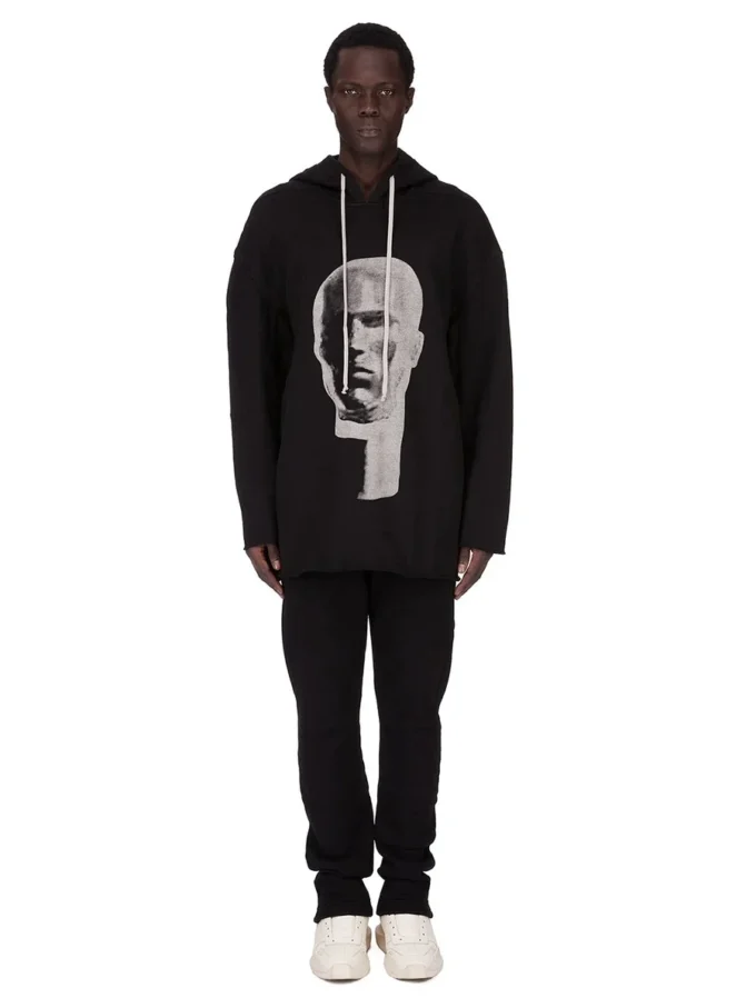 DRKSHDW FW25 CONCORDIANS PETER HOODIE NEGRO/PERLA SUDADERA GRUESA FURKA DU02E7280FEP1P-0908 DRKSHDW FW25 CONCORDIANS PETER HOODIE NEGRO/PERLA SUDADERA GRUESA FURKA DU02E7280FEP1P-0908