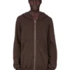 DRKSHDW FW25 CONCORDIANS SUDADERA CON CAPUCHA JUMBO GIMP EN FELPA DE POLVO OSCURO DU02E7283FSL-78