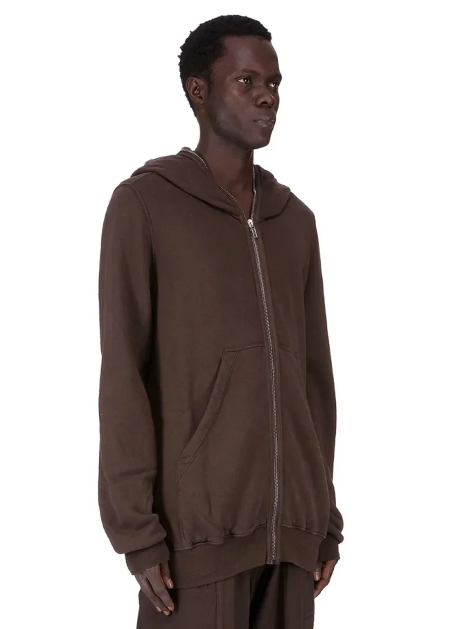 DRKSHDW FW25 CONCORDIANS SUDADERA CON CAPUCHA JUMBO GIMP EN FELPA DE POLVO OSCURO DU02E7283FSL-78