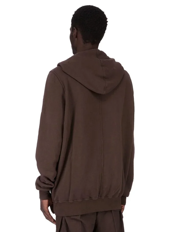 DRKSHDW FW25 CONCORDIANS SUDADERA CON CAPUCHA JUMBO GIMP EN FELPA DE POLVO OSCURO DU02E7283FSL-78