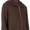 DRKSHDW FW25 CONCORDIANS SUDADERA CON CAPUCHA JUMBO GIMP EN FELPA DE POLVO OSCURO DU02E7283FSL-78