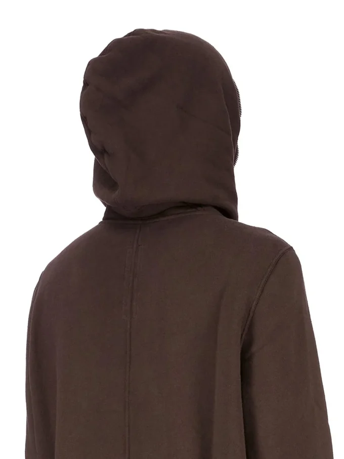 DRKSHDW FW25 CONCORDIANS SUDADERA CON CAPUCHA JUMBO GIMP EN FELPA DE POLVO OSCURO DU02E7283FSL-78