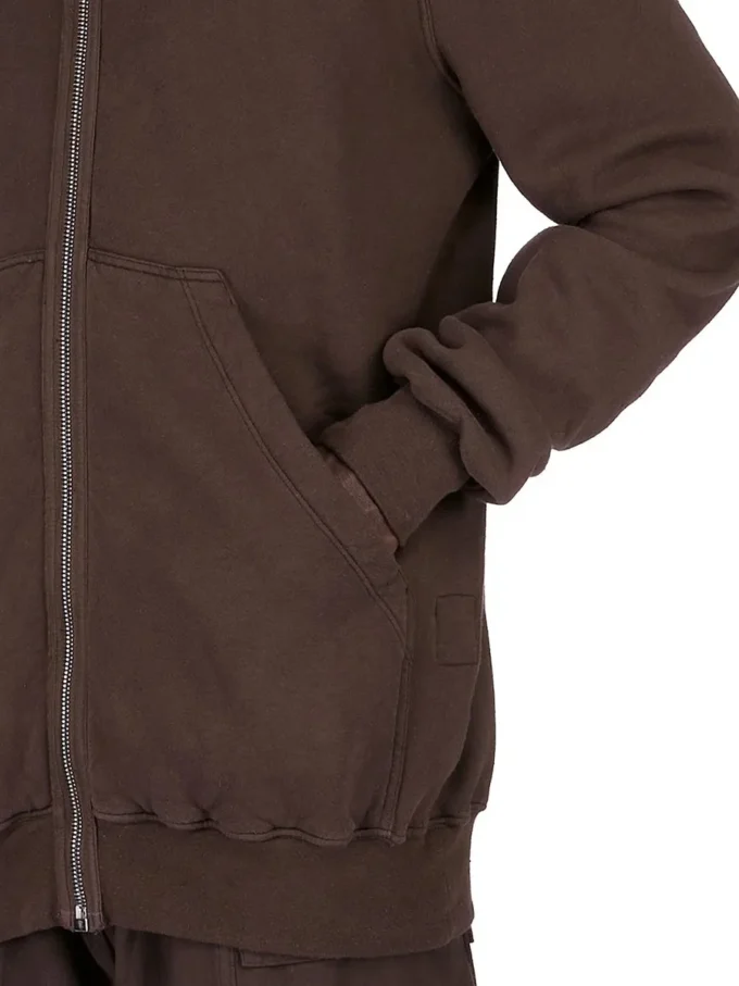 DRKSHDW FW25 CONCORDIANS SUDADERA CON CAPUCHA JUMBO GIMP EN FELPA DE POLVO OSCURO DU02E7283FSL-78
