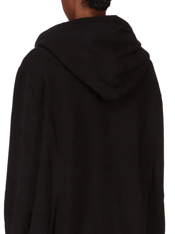 DRKSHDW FW25 CONCORDIANS SUDADERA CON CAPUCHA OVERSIZE EN FELPA NEGRO/PERLA SLUP DS02E7241FSLP1P-0908 DRKSHDW FW25 CONCORDIANS SUDADERA CON CAPUCHA OVERSIZE EN FELPA NEGRO/PERLA SLUP DS02E7241FSLP1P-0908