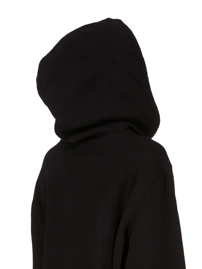 DRKSHDW FW25 CONCORDIANS SUDADERA CON CAPUCHA OVERSIZE EN FELPA NEGRO/PERLA SLUP DS02E7241FSLP1P-0908 DRKSHDW FW25 CONCORDIANS SUDADERA CON CAPUCHA OVERSIZE EN FELPA NEGRO/PERLA SLUP DS02E7241FSLP1P-0908