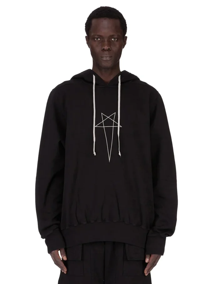 DRKSHDW FW25 CONCORDIANS SUDADERA CON CAPUCHA OVERSIZED EN NEGRO/PERLA SUDADERA GRUESA FURKA DU02E7262FEP3P-0908 DRKSHDW FW25 CONCORDIANS SUDADERA CON CAPUCHA OVERSIZED EN NEGRO/PERLA SUDADERA GRUESA FURKA DU02E7262FEP3P-0908