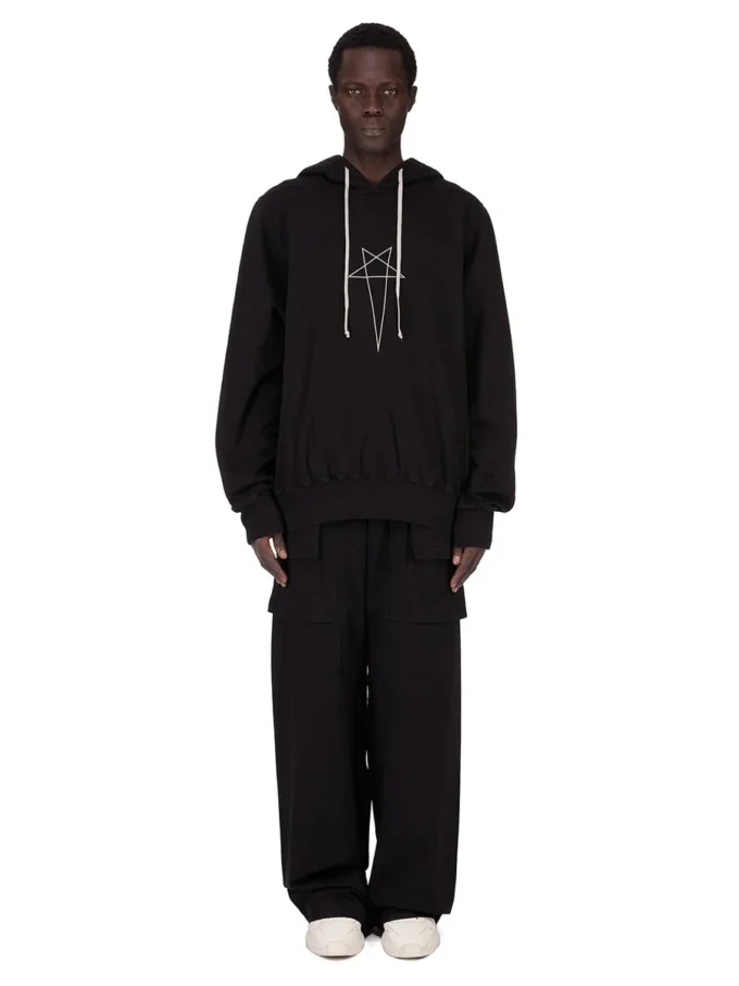 DRKSHDW FW25 CONCORDIANS SUDADERA CON CAPUCHA OVERSIZED EN NEGRO/PERLA SUDADERA GRUESA FURKA DU02E7262FEP3P-0908 DRKSHDW FW25 CONCORDIANS SUDADERA CON CAPUCHA OVERSIZED EN NEGRO/PERLA SUDADERA GRUESA FURKA DU02E7262FEP3P-0908