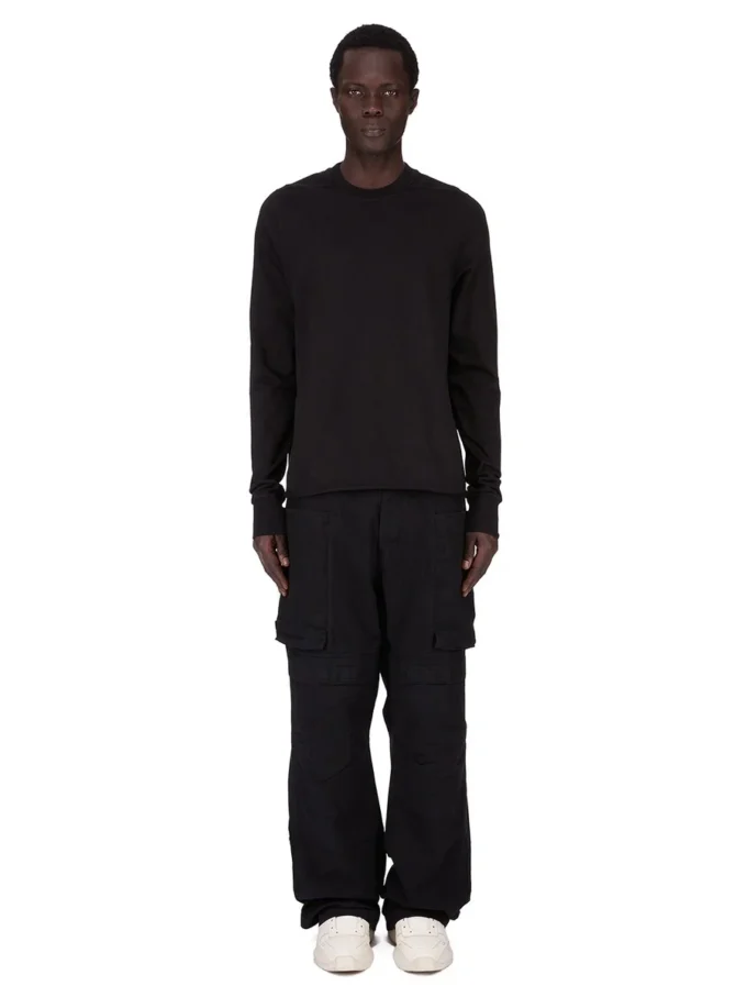 DRKSHDW FW25 SUDADERA DE CUELLO REDONDO CONCORDIANS EN JERSEY COMPACTO Y GRUESO NEGRO. DU02E7279RIGP-09 DRKSHDW FW25 SUDADERA DE CUELLO REDONDO CONCORDIANS EN JERSEY COMPACTO Y GRUESO NEGRO. DU02E7279RIGP-09