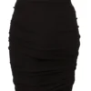 FALDA CONCORDIANS EDFU DE RICK OWENS FW25 EN JERSEY DOBLEMENTE CEPILLADO NEGRO DS02E7337JDB-09 FALDA CONCORDIANS EDFU DE RICK OWENS FW25 EN JERSEY DOBLEMENTE CEPILLADO NEGRO DS02E7337JDB-09