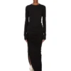 FALDA CONCORDIANS EDFU DE RICK OWENS FW25 EN JERSEY DOBLEMENTE CEPILLADO NEGRO DS02E7337JDB-09 FALDA CONCORDIANS EDFU DE RICK OWENS FW25 EN JERSEY DOBLEMENTE CEPILLADO NEGRO DS02E7337JDB-09