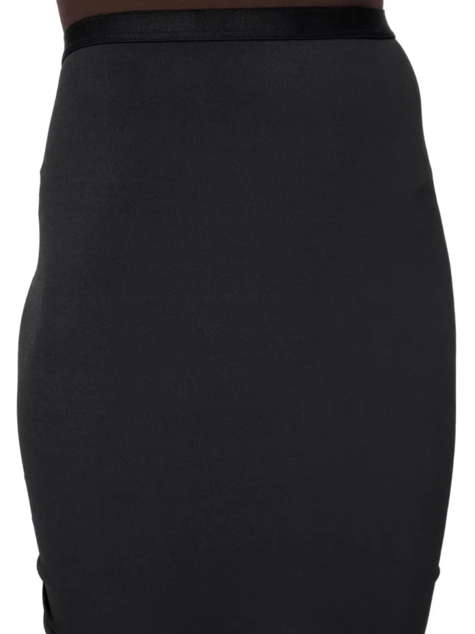 FALDA CONCORDIANS EVA DE RICK OWENS LILIES OI25 EN JERSEY DE CREPÉ DE VISCOSA NEGRO LI02E3316CVI-09 FALDA CONCORDIANS EVA DE RICK OWENS LILIES OI25 EN JERSEY DE CREPÉ DE VISCOSA NEGRO LI02E3316CVI-09