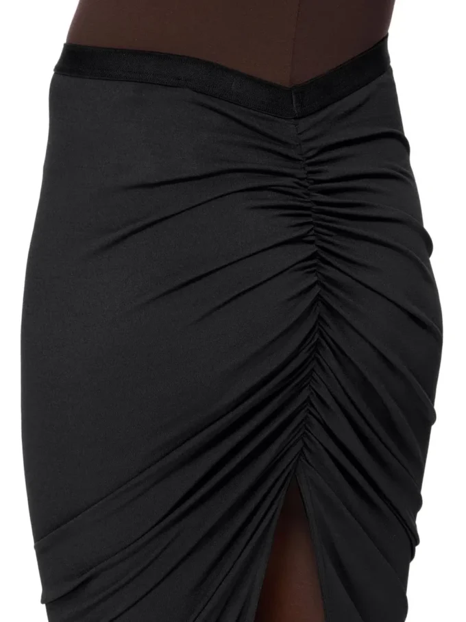 FALDA CONCORDIANS EVA DE RICK OWENS LILIES OI25 EN JERSEY DE CREPÉ DE VISCOSA NEGRO LI02E3316CVI-09 FALDA CONCORDIANS EVA DE RICK OWENS LILIES OI25 EN JERSEY DE CREPÉ DE VISCOSA NEGRO LI02E3316CVI-09