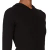 RICK OWENS FW25 CONCORDIANS CHAQUETA DE MANGA CORTA CON CAPUCHA Y ACANALADO EN JERSEY NEGRO RAININO. RP02E4210RJR-09 RICK OWENS FW25 CONCORDIANS CHAQUETA DE MANGA CORTA CON CAPUCHA Y ACANALADO EN JERSEY NEGRO RAININO. RP02E4210RJR-09
