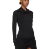 RICK OWENS FW25 CONCORDIANS KAIRO LS TOP EN JERSEY DE CREPÉ DE VISCOSA NEGRO LI02E3212CVI-09 RICK OWENS FW25 CONCORDIANS KAIRO LS TOP EN JERSEY DE CREPÉ DE VISCOSA NEGRO LI02E3212CVI-09