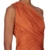 RICK OWENS FW25 CONCORDIANS VESTIDO AMIRA EN JERSEY DE VISCOSA SATÉN NARANJA. LI02E3526JVS-153 RICK OWENS FW25 CONCORDIANS VESTIDO AMIRA EN JERSEY DE VISCOSA SATÉN NARANJA. LI02E3526JVS-153