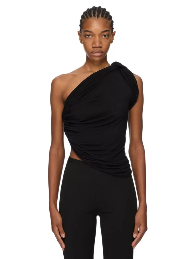RICK OWENS LILIES FW25 CONCORDIANS TOP ANITA EN JERSEY DE CREPÉ DE VISCOSA LI02E3110RV-09 RICK OWENS LILIES FW25 CONCORDIANS TOP ANITA EN JERSEY DE CREPÉ DE VISCOSA LI02E3110RV-09
