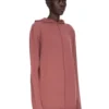 SUDADERA CON CAPUCHA OVERSIZE CONCORDIANS FW25 DE RICK OWENS EN PUNTO RASATO LIGERO DE COLOR PALISANDRO. RP02E4613M-13 SUDADERA CON CAPUCHA OVERSIZE CONCORDIANS FW25 DE RICK OWENS EN PUNTO RASATO LIGERO DE COLOR PALISANDRO. RP02E4613M-13
