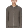 Sudadera con capucha y cremallera Concordians PreCollección Otoño/Invierno 25 de Rick Owens en punto de cachemir color polvo Las Palmas. RU02E1666KLWS-34 Sudadera con capucha y cremallera Concordians PreCollección Otoño/Invierno 25 de Rick Owens en punto de cachemir color polvo Las Palmas. RU02E1666KLWS-34