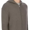 Sudadera con capucha y cremallera Concordians PreCollección Otoño/Invierno 25 de Rick Owens en punto de cachemir color polvo Las Palmas. RU02E1666KLWS-34 Sudadera con capucha y cremallera Concordians PreCollección Otoño/Invierno 25 de Rick Owens en punto de cachemir color polvo Las Palmas. RU02E1666KLWS-34
