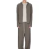 Sudadera con capucha y cremallera Concordians PreCollección Otoño/Invierno 25 de Rick Owens en punto de cachemir color polvo Las Palmas. RU02E1666KLWS-34 Sudadera con capucha y cremallera Concordians PreCollección Otoño/Invierno 25 de Rick Owens en punto de cachemir color polvo Las Palmas. RU02E1666KLWS-34
