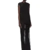 VESTIDO CONCORDIANS NOUVEAU FW25 DE RICK OWENS EN JERSEY DE LANA TRANSPARENTE NEGRO. RP02E4574JWR-09 VESTIDO CONCORDIANS NOUVEAU FW25 DE RICK OWENS EN JERSEY DE LANA TRANSPARENTE NEGRO. RP02E4574JWR-09