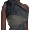 VESTIDO CONCORDIANS TWIST DE RICK OWENS FW25 EN DENIM ELÁSTICO CON FLECOS DEGRADADO DRKDUST. RP02E4521SDKDEG-78D VESTIDO CONCORDIANS TWIST DE RICK OWENS FW25 EN DENIM ELÁSTICO CON FLECOS DEGRADADO DRKDUST. RP02E4521SDKDEG-78D
