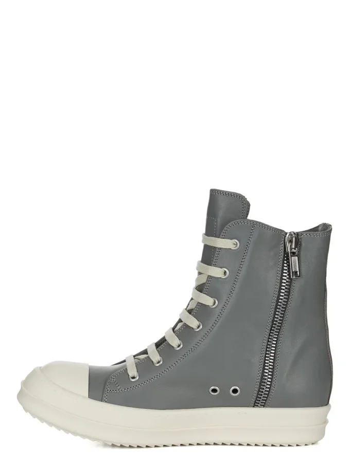 ZAPATILLAS CONCORDIANS DE RICK OWENS FW25 EN CUERO VACUNO DE GRANO LADO ÍNDIGO/LECHE/LECHE LAVADO RP02E4890LCO-0611 ZAPATILLAS CONCORDIANS DE RICK OWENS FW25 EN CUERO VACUNO DE GRANO LADO ÍNDIGO/LECHE/LECHE LAVADO RP02E4890LCO-0611